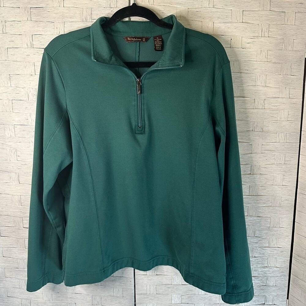 Tommy Bahama Paradise Valley Half‎ Zip Pullover aqua athleisure gorpcore outdoor